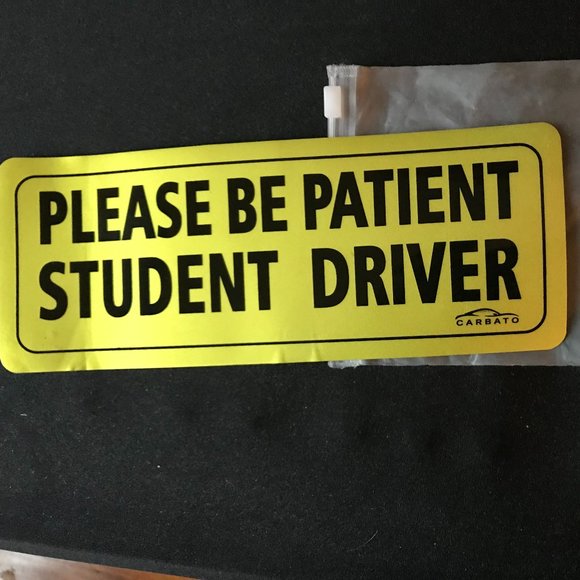 Other - COPY - Student Driver Magnet Safety Sign - Car Vehicle Reflective Sticker Bumper